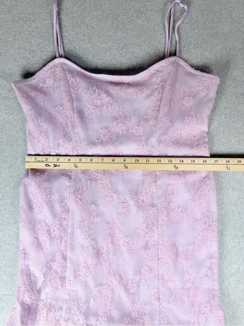Lovers + Friends NWT Lilac Lace Feather-Trim Slip Dress Size XL - Picture 15 of 16